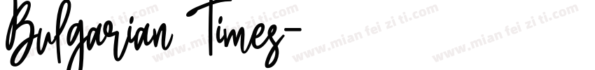 Bulgarian Times字体转换